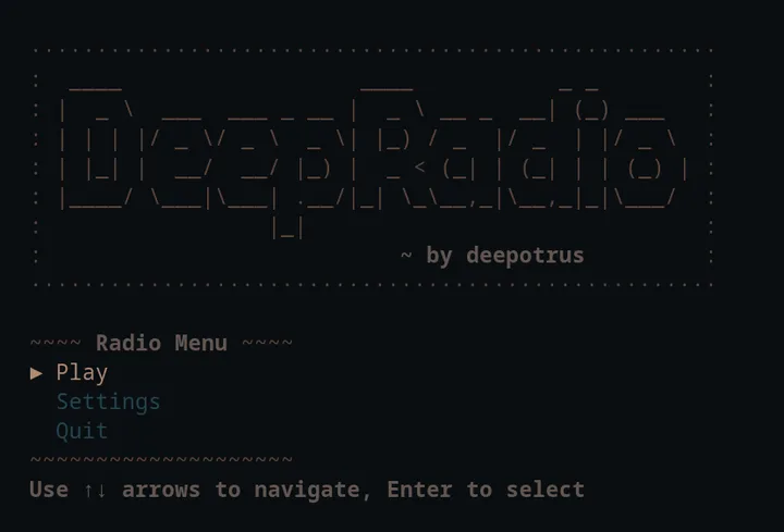 DeepRadio screenshot
