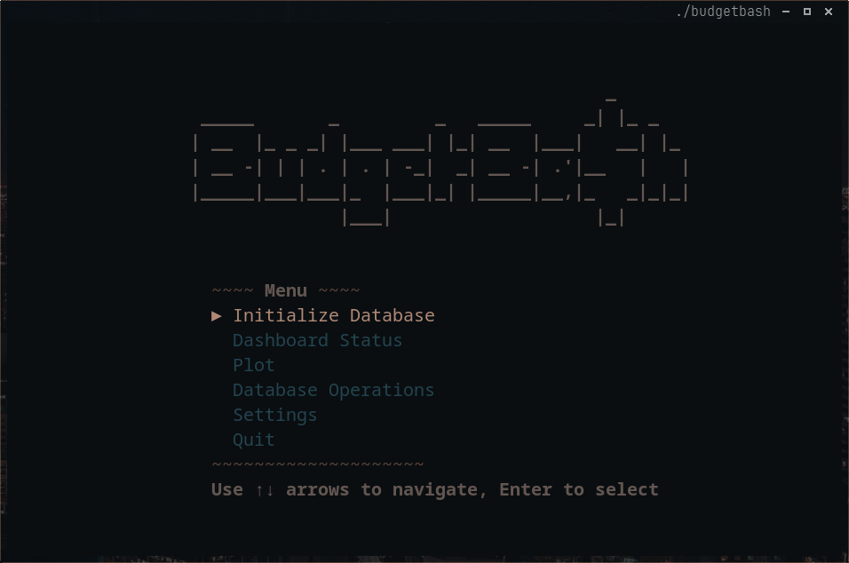 BudgetBash application